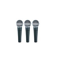 Kit 3 UND. Mic. Shure Sm58-Lc H. Dynamic Não Acompanha Cabo