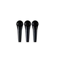 Kit 3 UND. Mic. Vocal Shure Pga58Lc Não Acompanha Cabo