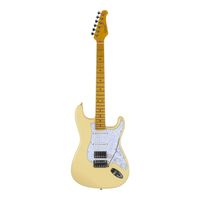 Guitarra Seizi Vintage Budokan Rising Sun HSS Cream