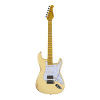 Guitarra Seizi Vintage Budokan HSS Ozielzinho Relic Cream