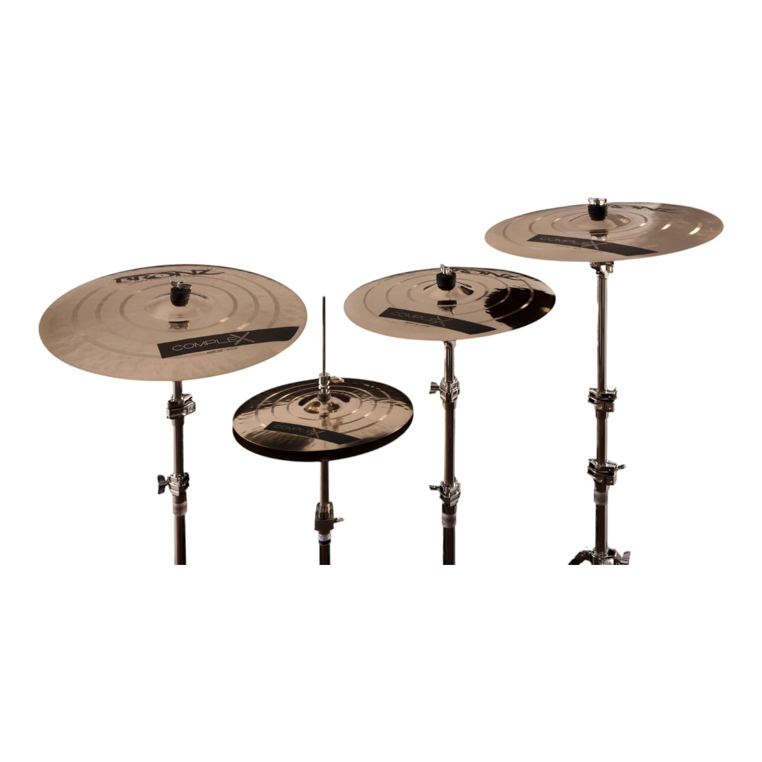 Kit de Pratos Bronz Complex Series BRZ-COM-SET4 14/16/18/20