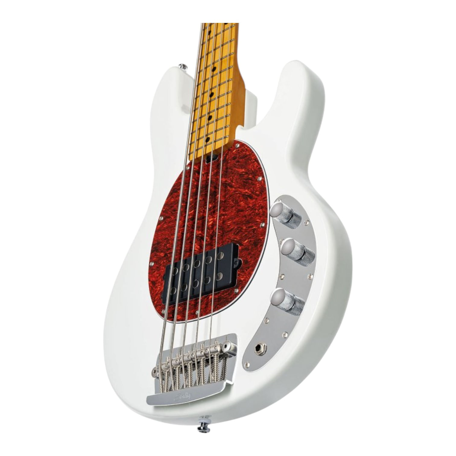 Baixo Sterling by Music Man StingRay 25 CA Olympic White 5C