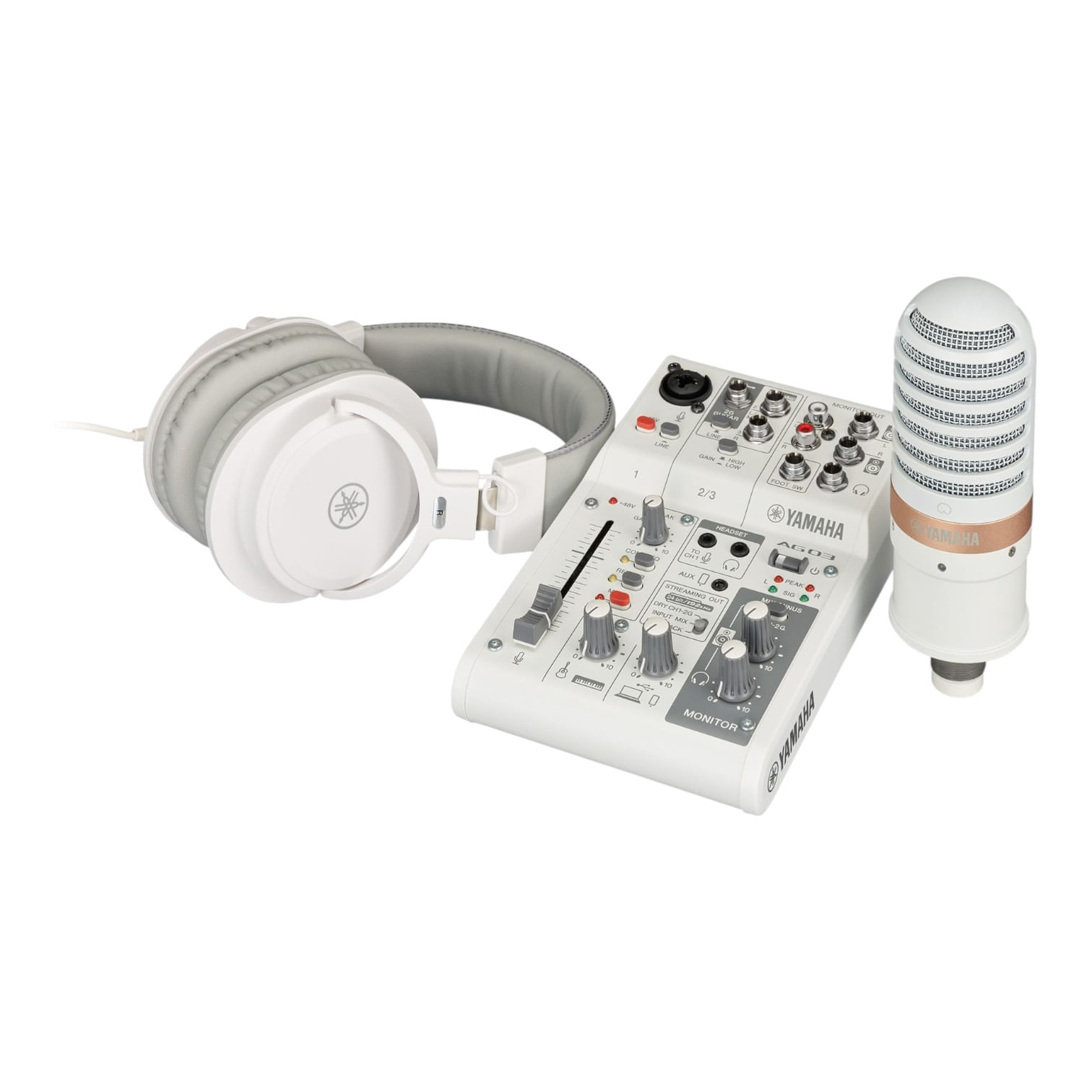 Kit Yamaha AG03 MK2 W Live Streaming Pack White