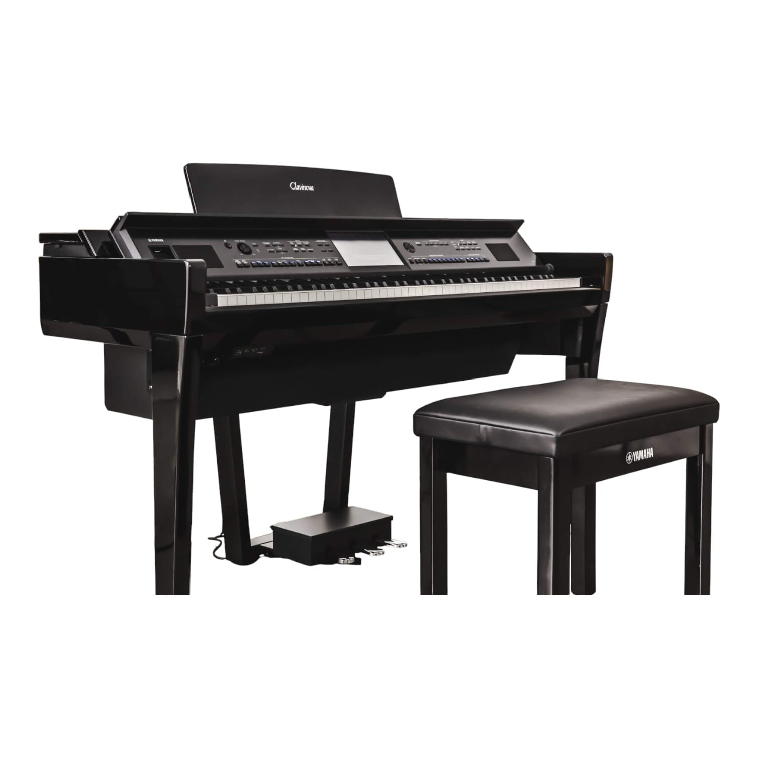 Piano Clavinova Yamaha CVP-909B 88 Teclas Preto Fosco