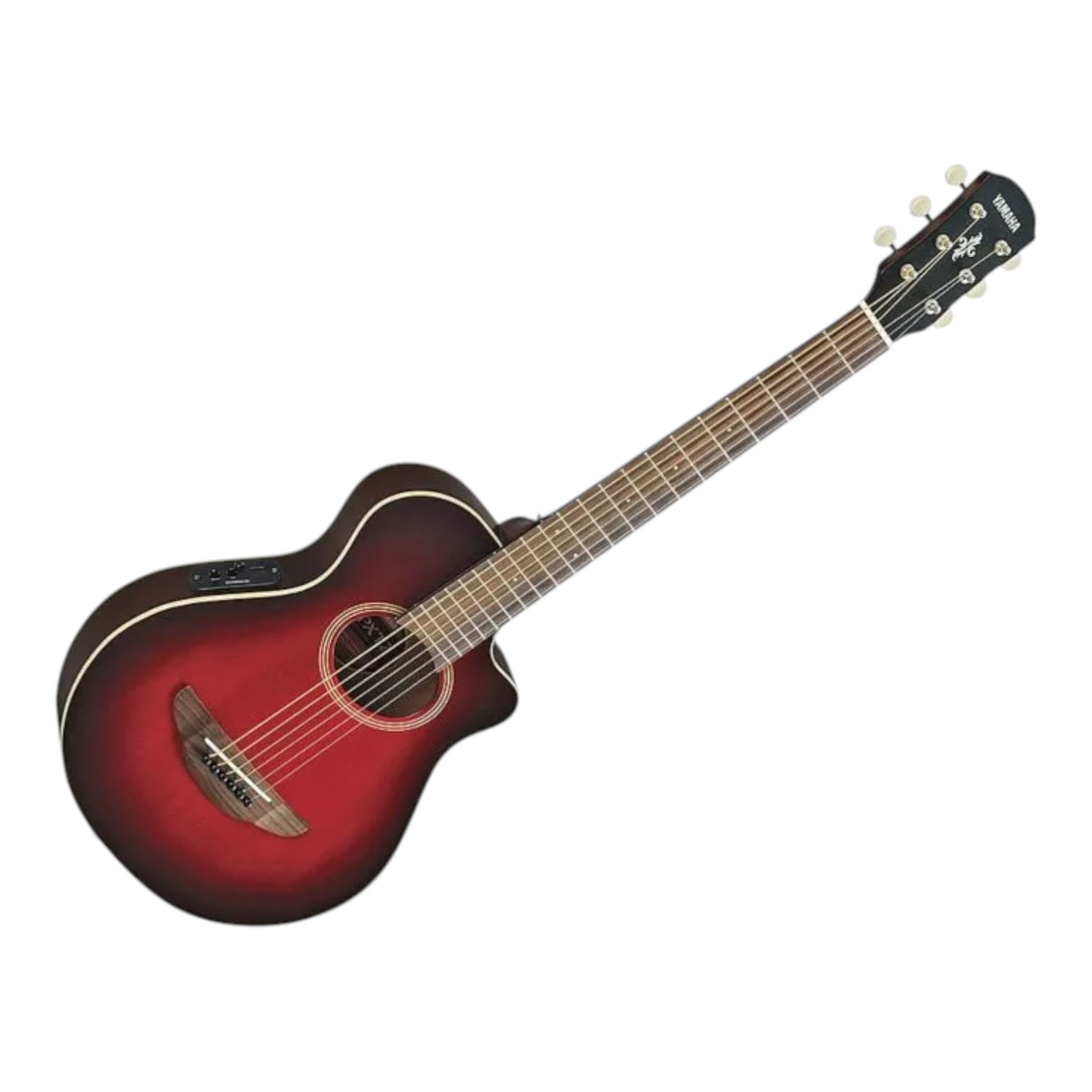 Violão Yamaha APXT2-DRB Eletroacústico Dark Red Burst Aço