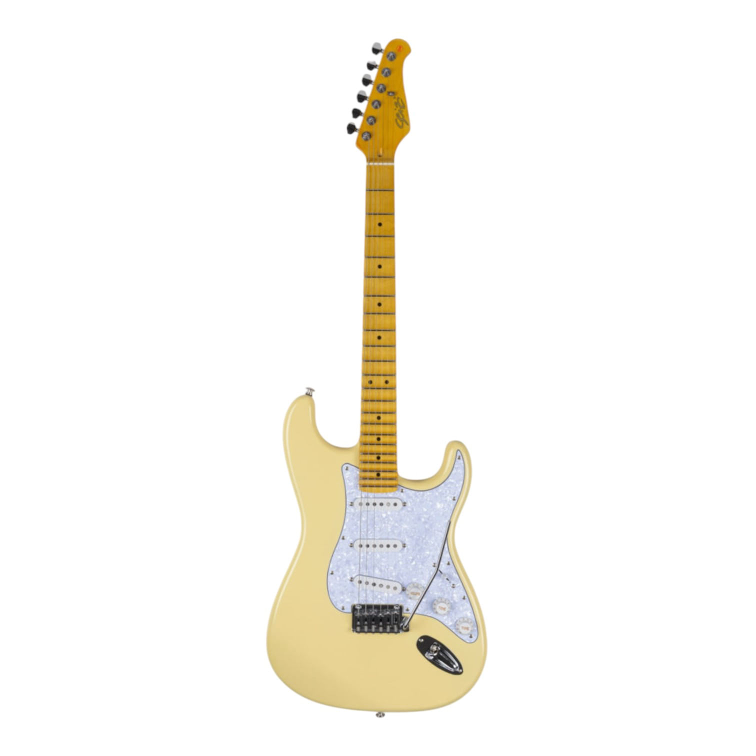 Guitarra Seizi Vintage Shinobi Ozielzinho Rising Sun SSS Cream