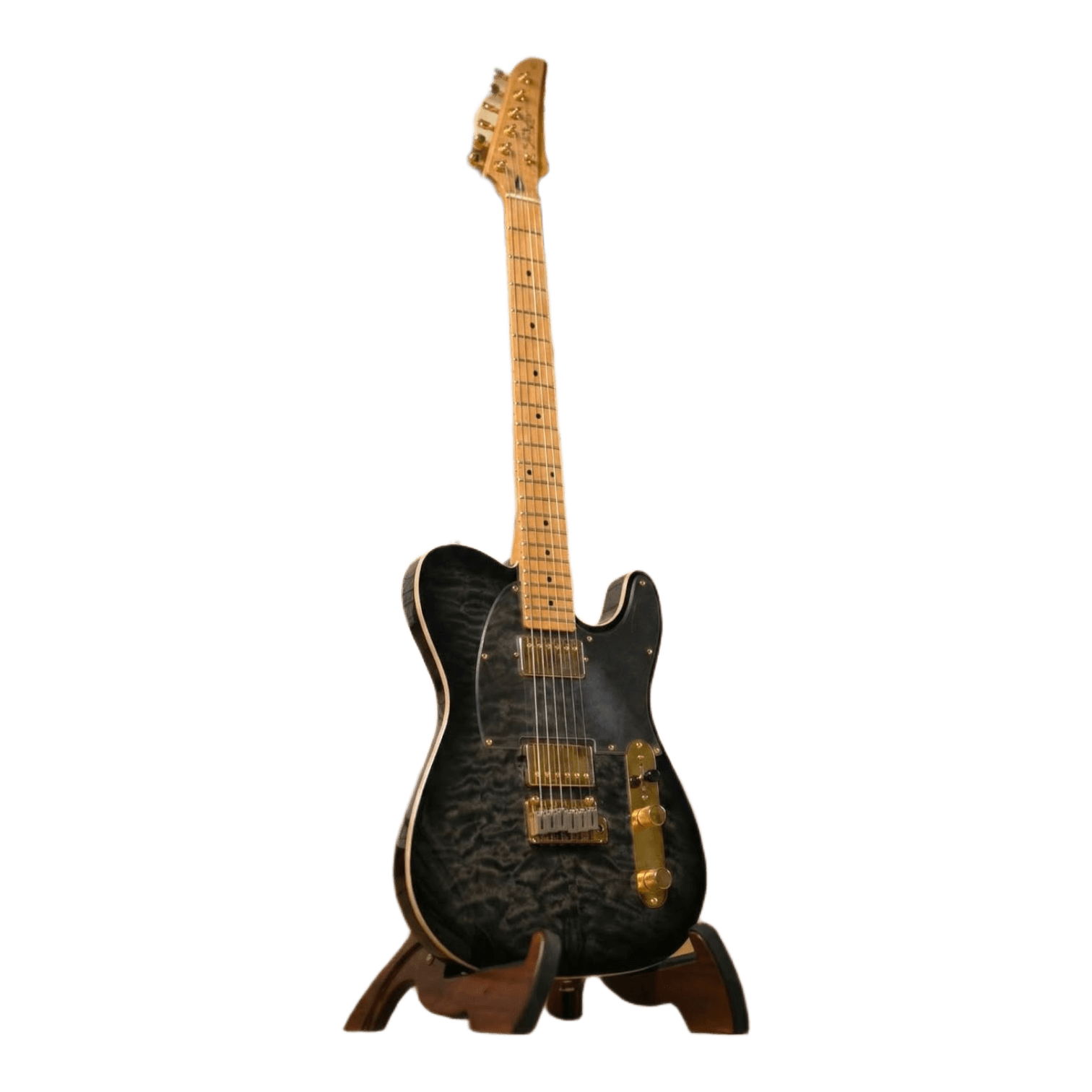 Guitarra Seizi Katana Kabuto Plus HH Deep Black Gold